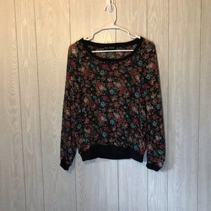 🌺Mason & Mackenzie Women Floral Print Blouse Sz XL🌺